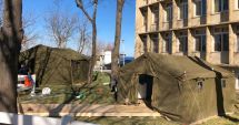 Stire din Eveniment : Corturi de campanie, amplasate la spitalul din Mangalia