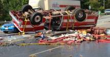 Stire din Actualitate : Coliziune gravă între un camion și o ambulanță
