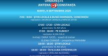 Stire din Actualitate : Programul zilei de marți, 9 septembrie, la Antena 3 Constanța