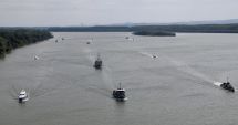 Stire din Eveniment : Exerciţiu al Flotilei Navale. Respingerea unui desant fluvial și aerian în Delta Dunării
