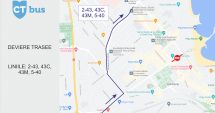 Stire din Social : Autobuzele CT BUS care circulă pe bulevardul Ferdinand au traseu deviat, astăzi