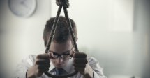 Stire din Eveniment : Doi bărbați  s-au sinucis.  Unul s-a aruncat  de la etaj,  altul s-a spânzurat