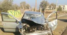 Stire din Eveniment : Galerie foto. Accident GRAV pe drumul către Năvodari, provocat de un șofer beat! Coliziune între un AUZOBUZ și o mașină / UPDATE