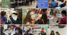 Stire din Social : Elevii s-au întrecut în mărțișoare ecologice