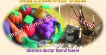 Stire din Cultură-Educație : Expoziție de pictură și modelaj. Copiii dau viață fructelor și legumelor