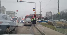 Stire din Eveniment : Trafic paralizat la intrare în Constanța. Un autoturism a luat foc