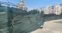 Stire din Social : Șantierul parcului de la Galeriile Soveja, într-un punct critic. „Se lucrează, însă cu frâna de mână trasă“