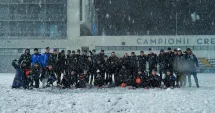 Stire din Sport : FC Farul Constanța, antrenament în zăpadă. Toate gândurile merg către play-off