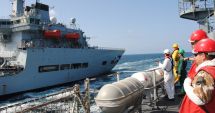 Stire din Eveniment : Premieră româno-franceză în Marea Neagră. Forțele Navale române au alimentat o navă franțuzească