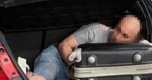 Bărbat condamnat la 10 ani de închisoare, găsit la frontieră în portbagajul unei maşini!