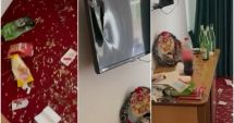 Stire din Actualitate : Camera unui hotel din Slănic Moldova a fost devastată de un grup de turiști