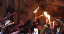 VIDEO:  Lumina Sfântă s-a aprins la Ierusalim