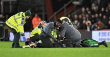 Stire din Sport : Fotbal. Meci întrerupt, după ce căpitanul uneia dintre echipe s-a prăbușit pe teren