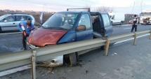 Stire din Eveniment : Accident grav pe autostradă. Un TIR și două autoturisme s-au ciocnit