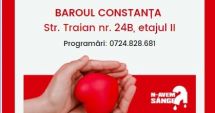 Acţiune de donare de sânge, organizată de Baroul Constanţa! 