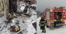 Stire din Eveniment : Incendiu puternic într-un cort, în timpul unei slujbe
