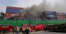 Stire din Actualitate : Incendiu major la bordul unui portcontainer