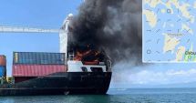 Stire din Eveniment : Incendiu pe un portcontainer cu un deces și trei răniți
