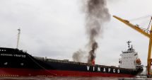 Incendiu pe un portcontainer, în Vietnam