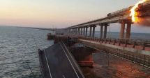 Stire din Actualitate : Incendiu pe podul din Crimeea! Autoritățile ruse explică ce ar fi provocat explozia