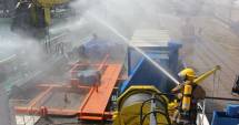 Stire din Eveniment : Incendiu în Portul Agigea