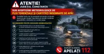 Atenție! Județul Constanța, sub avertizări meteorologice de ploi torențiale și cantități însemnate de apă