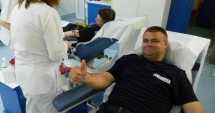 Stire din Eveniment : Jandarmii constănțeni au donat sânge pentru militarii răniți în accidentul rutier