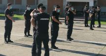Jandarmi constănțeni avansați în grad, în aplauzele colegilor