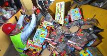 Peste 16.000  de jucării contrafăcute, confiscate  de polițiști