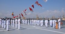 Soldaţii rezervişti voluntari de la Școala de Instruire a Forțelor Navale depun jurământul