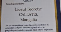 Stire din Cultură-Educație : Catedra de limba engleză a Liceului ”Callatis”, premiată la Cambridge Excellence Award 2024