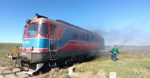 Stire din Eveniment : Incendiu la locomotiva unui tren de marfă, care transporta combustibil