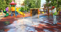 Stire din Social : Locurile de joacă din Constanța, dezinfectate permanent
