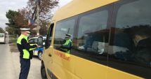 Microbuzele școlare din județul Constanța, verificate de oamenii legii