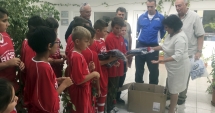 Stire din Sport : Noile echipamentele oferite de ACS Rugby Team au ajuns la Cumpăna