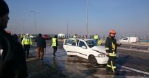 Stire din Eveniment : Carambol pe Autostrada A2. Atenție cum circulați, pentru că s-a format polei!