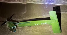 Stire din Eveniment : Posibilă dronă adusă de mare pe plaja din Mamaia. Autoritățile au deschis o anchetă