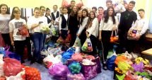 Stire din Social : "O faptă bună  cu un fruct  și o legumă",  la Școala  "Grigore Moisil"