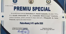 Stire din Cultură-Educație : Premiu special pentru un elev al Școlii 23 la Olimpiada Națională de Limba Franceză