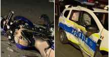 Stire din Eveniment : O mașină de Poliție a lovit în plin un motociclist. Băiatul de 17 ani a murit