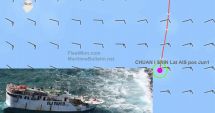 O navă de pescuit a eșuat în Pacificul de Sud