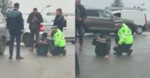 Stire din Eveniment : Polițistă lovită de o maşină, în timp ce dirija traficul! Şoferul, cercetat penal