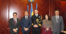 Stire din Politică-Administrație : Atașatul militar  al Marii Britanii, vizită la Prefectura Constanța