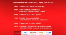 Stire din Actualitate : Programul zilei de marți, 7 iulie, de la Antena 3 Constanța