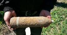 Proiectil de artilerie  găsit la o fermă din Constanța