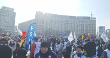 Stire din Cultură-Educație : Sindicatele din învăţământ protestează astăzi în Piaţa Victoriei