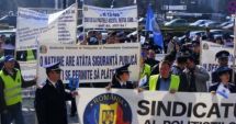 Poliţiştii protestează luni la Ministerul Finanţelor