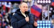 VIDEO: Discursul lui Putin de pe stadion întrerupt de televiziunea rusească