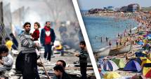 Stire din Eveniment : VAMA VECHE, TRANSFORMATĂ ÎN TABĂRĂ PENTRU REFUGIAȚI