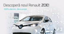 Stire din Diverse : Zero emisii. 100% electric.  Zoe te provoacă la test-drive